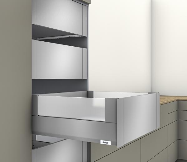 MERIVOBOX Einschubelement aus Glas, klar, NL 450, H: 95, Stärke: 8mm, seitlich (Set)
